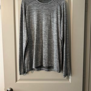 Lululemon Metal Tech Vent Long Sleeve Gray Heather Large